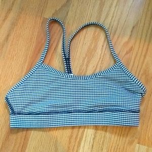 Navy and White Lululemon Sports Bra